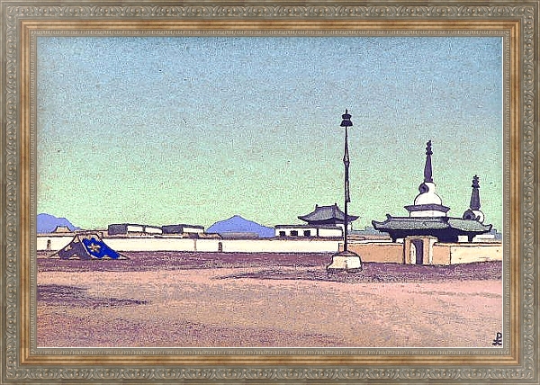 Постер Батухалка, столица Внутренней Монголии с типом исполнения На холсте в раме в багетной раме 484.M48.310