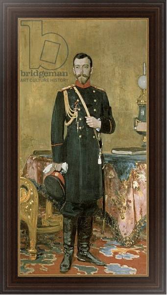 Постер Portrait of Emperor Nicholas II 1895 с типом исполнения На холсте в раме в багетной раме 1.023.151