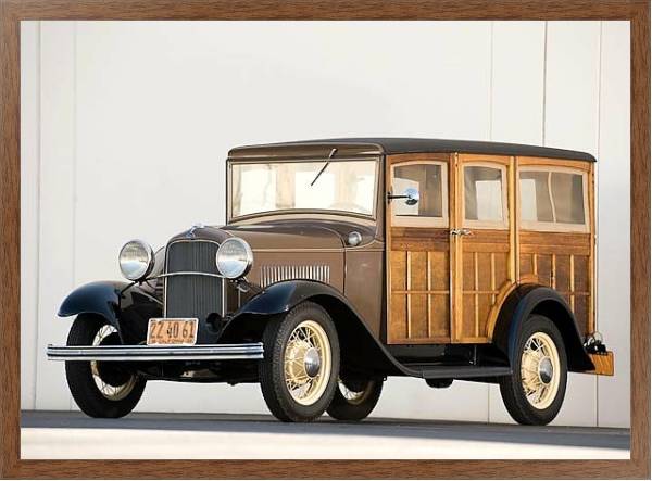 Постер Ford Model B Station Wagon '1932 с типом исполнения На холсте в раме в багетной раме 1727.4310