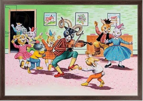 Постер A party at Brer Rabbit's House с типом исполнения На холсте в раме в багетной раме 221-02