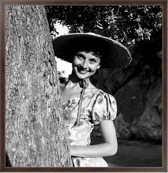 Постер Hepburn, Audrey 69 с типом исполнения На холсте в раме в багетной раме 221-02