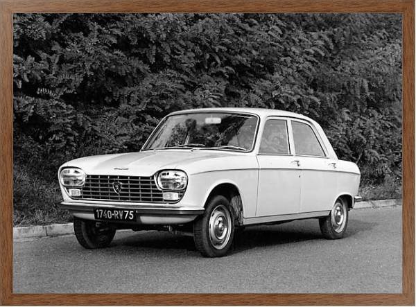 Постер Peugeot 204 '1965–76 с типом исполнения На холсте в раме в багетной раме 1727.4310