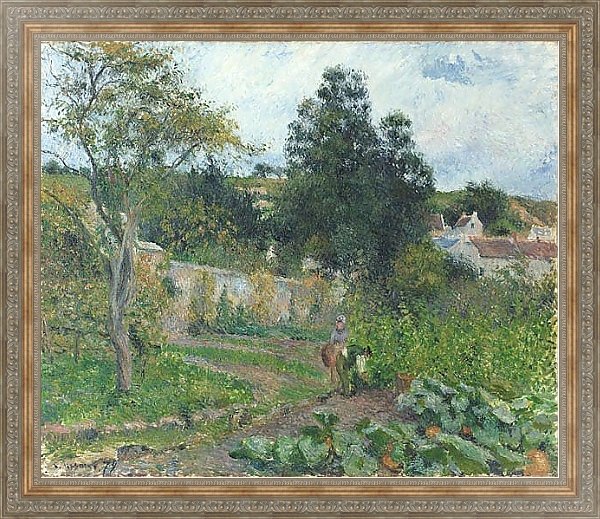 Постер Jardin potager ? l’Ermitage Pontoise с типом исполнения На холсте в раме в багетной раме 484.M48.310