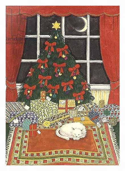 Постер Christmas Tree с типом исполнения На холсте в раме в багетной раме 221-03
