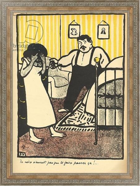 Постер A man reproaches his pregnant mistress, 1902 с типом исполнения На холсте в раме в багетной раме 484.M48.310