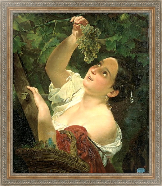 Постер Итальянский полдень с типом исполнения На холсте в раме в багетной раме 484.M48.310