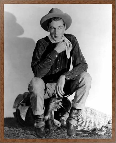 Постер Cooper, Gary (Texan, The) с типом исполнения На холсте в раме в багетной раме 1727.4310