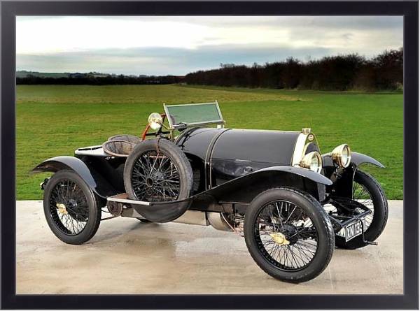 Постер Bugatti Type 18 ''Black Bess'' '1912–14 с типом исполнения На холсте в раме в багетной раме 221-01