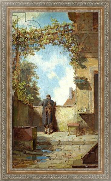 Постер Old Man on the Terrace с типом исполнения На холсте в раме в багетной раме 484.M48.310