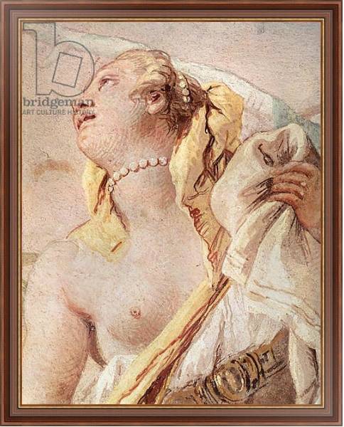 Постер Rinaldo Abandoning Armida, detail of Armida, from 'Gerusalemme Liberata' by Torquato Tasso, 1757 с типом исполнения На холсте в раме в багетной раме 35-M719P-83