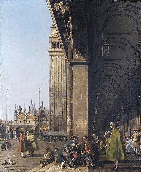 Постер Венеция -Площадь Сан Марко с типом исполнения На холсте без рамы