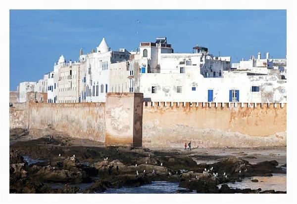 Постер Марокко. Портовый город Эс-Сувейра с типом исполнения На холсте в раме в багетной раме 221-03