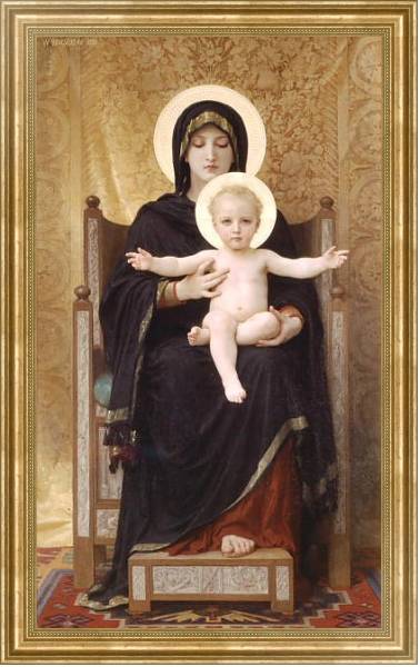 Постер Богородица с типом исполнения На холсте в раме в багетной раме NA033.1.051