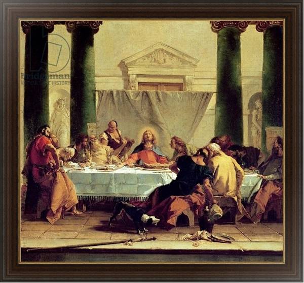 Постер The Last Supper, 1745-50 с типом исполнения На холсте в раме в багетной раме 1.023.151