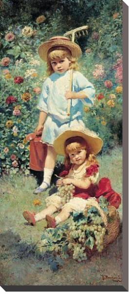 Постер Портрет детей художника. 1882 с типом исполнения На холсте без рамы