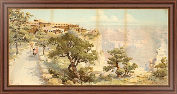 Постер El Tovar, Grand Canyon, Arizona с типом исполнения На холсте в раме в багетной раме 35-M719P-83