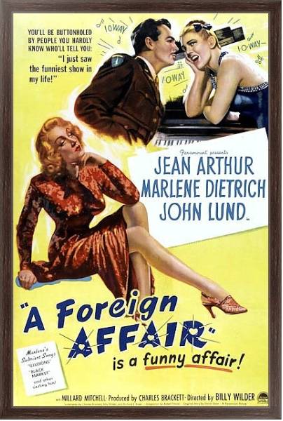 Постер Poster - A Foreign Affair с типом исполнения На холсте в раме в багетной раме 221-02