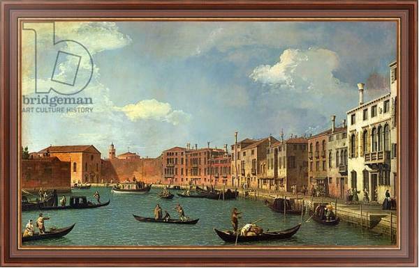 Постер View of the Canal of Santa Chiara, Venice с типом исполнения На холсте в раме в багетной раме 35-M719P-83
