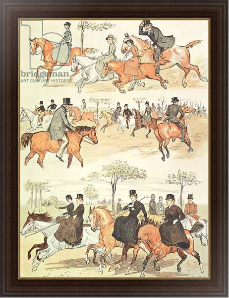 Постер Riding Side-saddle с типом исполнения На холсте в раме в багетной раме 1.023.151