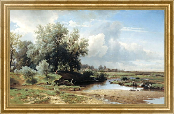 Постер Пейзаж. 1861 с типом исполнения На холсте в раме в багетной раме NA033.1.051