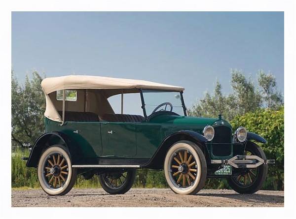 Постер Hupmobile Series R 5-passenger Touring '1922 с типом исполнения На холсте в раме в багетной раме 221-03