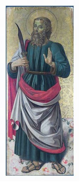 Постер Святой Бартоломью с типом исполнения На холсте в раме в багетной раме 221-03