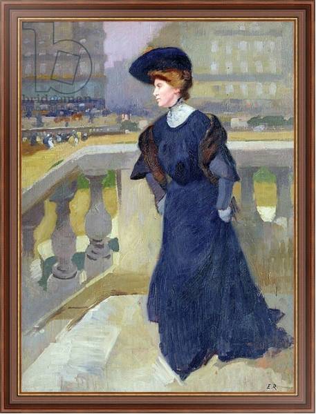 Постер Madame Renoux on the Steps of the Trinity Church, 1904 с типом исполнения На холсте в раме в багетной раме 35-M719P-83