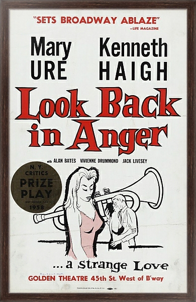 Постер Look back in anger с типом исполнения На холсте в раме в багетной раме 221-02