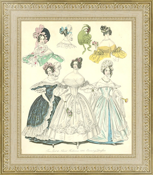 Постер The Last&Newest Fashions с типом исполнения Акварель в раме в багетной раме 484.M48.725