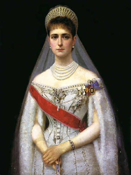 Постер Императрица Александра Фёдоровна с типом исполнения На холсте без рамы