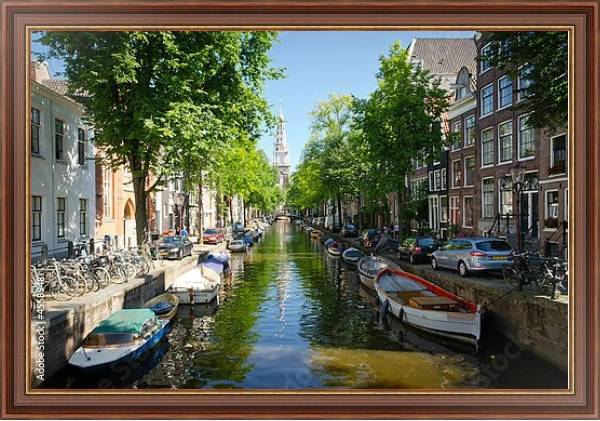 Постер Голландия. Амстердам 11 с типом исполнения На холсте в раме в багетной раме 35-M719P-83