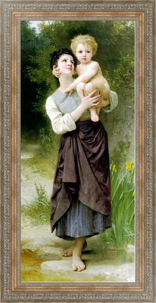 Постер Брат и сестра с типом исполнения На холсте в раме в багетной раме 484.M48.310