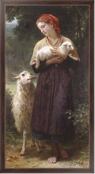 Постер Пастушка 2 с типом исполнения На холсте в раме в багетной раме 221-02