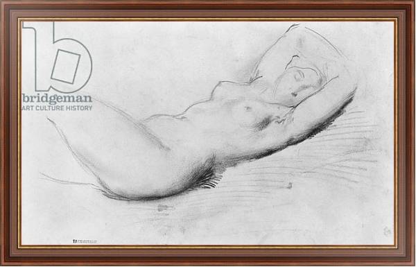 Постер Study of a nude с типом исполнения На холсте в раме в багетной раме 35-M719P-83