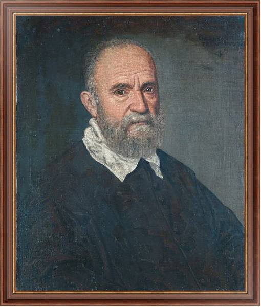 Постер Портрет мужчины с бородой с типом исполнения На холсте в раме в багетной раме 35-M719P-83