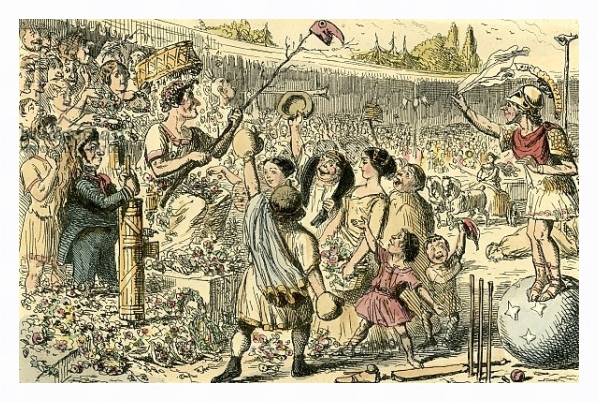 Постер Flaminius restoring Liberty to Greece at the Isthmian Games с типом исполнения На холсте в раме в багетной раме 221-03