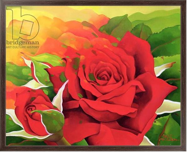 Постер The Roses in the Festival of Light, 2003 с типом исполнения На холсте в раме в багетной раме 221-02