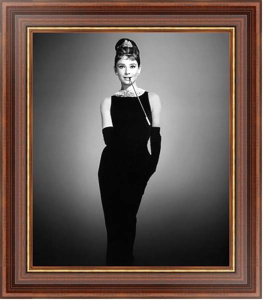 Постер Hepburn, Audrey 19 с типом исполнения На холсте в раме в багетной раме 35-M719P-83