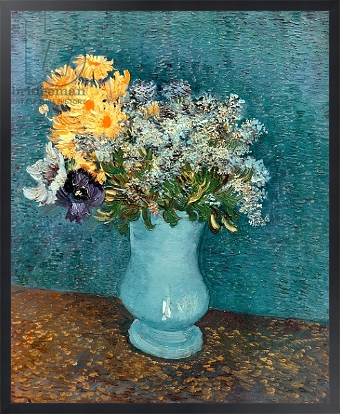 Постер Vase of Flowers, 1887 с типом исполнения На холсте в раме в багетной раме 1727.8010