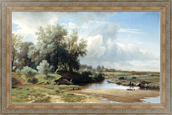 Постер Пейзаж. 1861 с типом исполнения На холсте в раме в багетной раме 484.M48.310