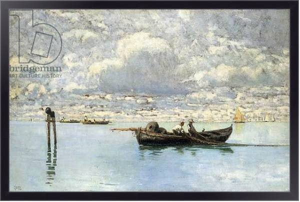 Постер On the Venetian Lagoon, с типом исполнения На холсте в раме в багетной раме 221-01