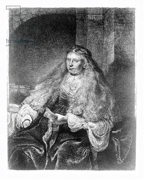 Постер The Great Jewish Bride, 1635 с типом исполнения На холсте в раме в багетной раме 221-03