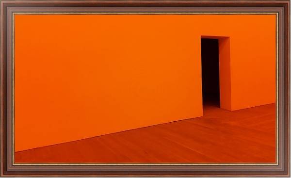Постер Оранжевая комната с типом исполнения На холсте в раме в багетной раме 35-M719P-83