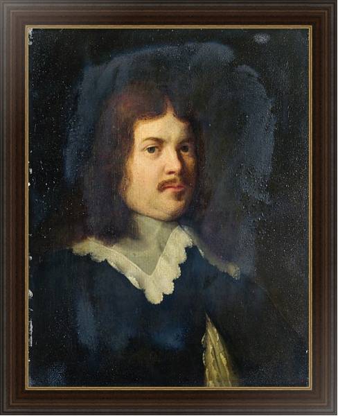 Постер Портрет мужчины 19 с типом исполнения На холсте в раме в багетной раме 1.023.151