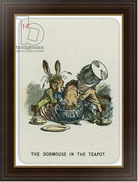 Постер The Dormouse in the Teapot с типом исполнения На холсте в раме в багетной раме 1.023.151