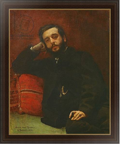 Постер Portrait of Adrien Barthe, 1866 с типом исполнения На холсте в раме в багетной раме 1.023.151