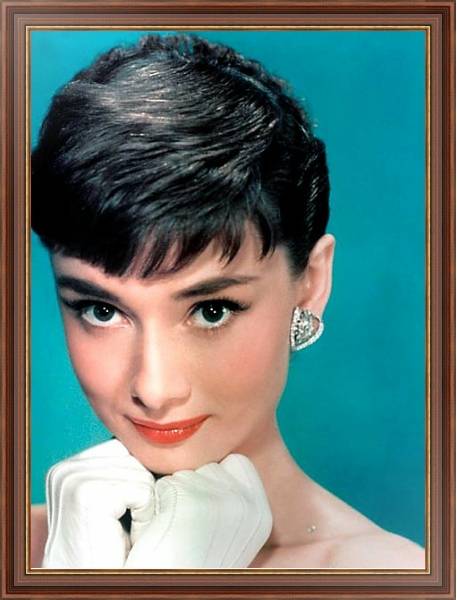 Постер Hepburn, Audrey (Sabrina) 9 с типом исполнения На холсте в раме в багетной раме 35-M719P-83