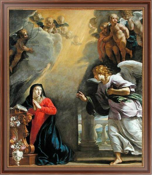 Постер The Annunciation 6 с типом исполнения На холсте в раме в багетной раме 35-M719P-83