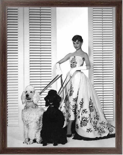 Постер Хепберн Одри 84 с типом исполнения На холсте в раме в багетной раме 221-02
