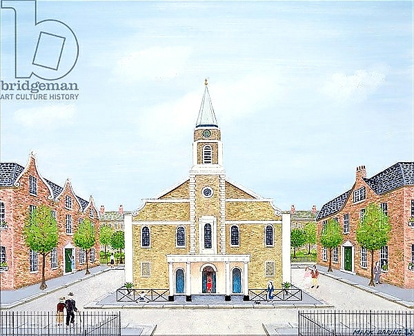 Постер Grosvenor Chapel, London с типом исполнения На холсте без рамы